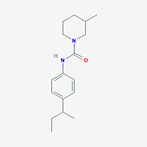 molecular formula C17H26N2O B5257655 N-[4-(butan-2-yl)phenyl]-3-methylpiperidine-1-carboxamide 