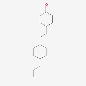 molecular formula C17H30O B052578 4-[2-(trans-4-Propylcyclohexyl)ethyl]cyclohexanone CAS No. 117923-32-7
