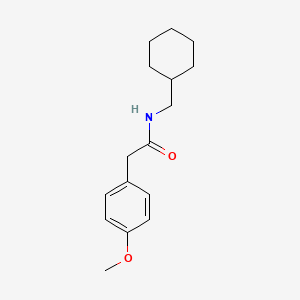 molecular formula C16H23NO2 B5258113 N-(cyclohexylmethyl)-2-(4-methoxyphenyl)acetamide 