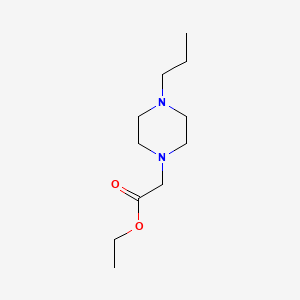 molecular formula C11H22N2O2 B5258302 Ethyl 2-(4-propylpiperazin-1-yl)acetate CAS No. 24637-28-3