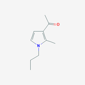 molecular formula C10H15NO B052585 1-(2-Methyl-1-propyl-1H-pyrrol-3-yl)ethanone CAS No. 112722-70-0