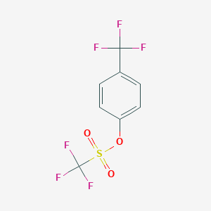 molecular formula C8H4F6O3S B052586 4-(Trifluoromethyl)phenyl trifluoromethanesulfonate CAS No. 146397-87-7
