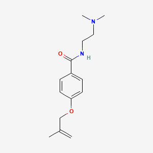 molecular formula C15H22N2O2 B5258647 N-[2-(dimethylamino)ethyl]-4-[(2-methyl-2-propen-1-yl)oxy]benzamide 
