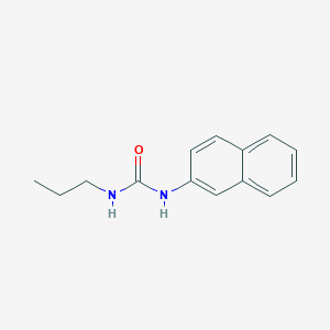 molecular formula C14H16N2O B5258735 1-Naphthalen-2-yl-3-propylurea 