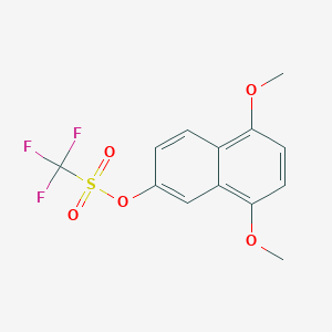 molecular formula C13H11F3O5S B052590 5,8-Dimethoxy-2-naphthalenol Triflate CAS No. 1243852-84-7