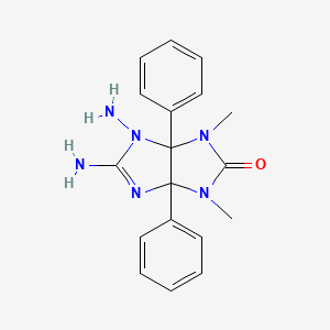 molecular formula C18H20N6O B5259079 2,3-Diamino-6,8-dimethyl-1,5-diphenyl-2,4,6,8-tetrazabicyclo[3.3.0]oct-3-en-7-one 