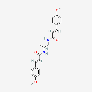 molecular formula C23H26N2O4 B5259200 N,N'-1,2-propanediylbis[3-(4-methoxyphenyl)acrylamide] 