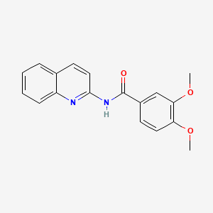 molecular formula C18H16N2O3 B5259541 3,4-dimethoxy-N-quinolin-2-ylbenzamide 