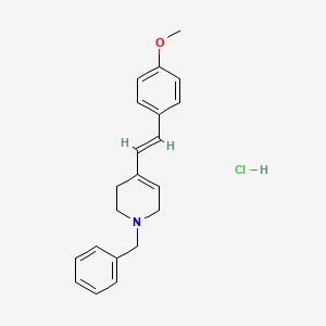 molecular formula C21H24ClNO B5259590 1-benzyl-4-[2-(4-methoxyphenyl)vinyl]-1,2,3,6-tetrahydropyridine hydrochloride 