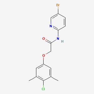 molecular formula C15H14BrClN2O2 B5259739 N-(5-bromo-2-pyridinyl)-2-(4-chloro-3,5-dimethylphenoxy)acetamide 