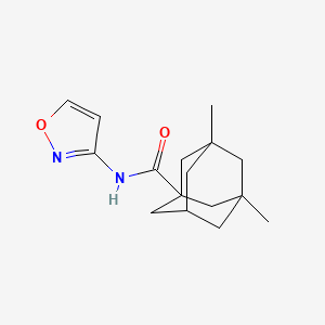 molecular formula C16H22N2O2 B5259744 N-(3-ISOXAZOLYL)-3,5-DIMETHYL-1-ADAMANTANECARBOXAMIDE 