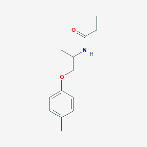 molecular formula C13H19NO2 B5259811 N-[1-methyl-2-(4-methylphenoxy)ethyl]propanamide 
