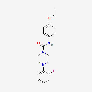 molecular formula C19H22FN3O2 B5259858 N-(4-ethoxyphenyl)-4-(2-fluorophenyl)piperazine-1-carboxamide 