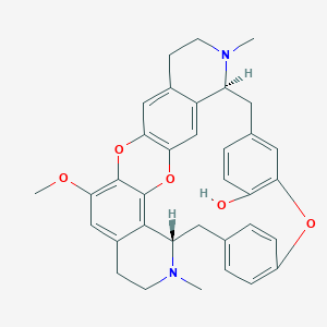molecular formula C35H34N2O5 B052599 Oxyacanthan-12'-ol, 6',7-epoxy-6-methoxy-2,2'-dimethyl-, (1'alpha)- CAS No. 26279-88-9