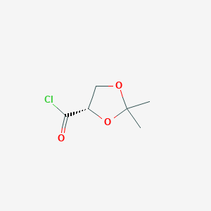 molecular formula C6H9ClO3 B052600 (4S)-2,2-dimethyl-1,3-dioxolane-4-carbonyl chloride CAS No. 116561-26-3