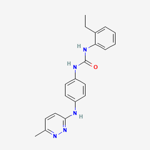 molecular formula C20H21N5O B5260185 N-(2-ethylphenyl)-N'-{4-[(6-methyl-3-pyridazinyl)amino]phenyl}urea 
