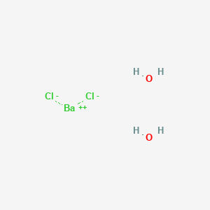 molecular formula BaCl2. 2H2O<br>BaCl2H4O2 B052603 Barium chloride, dihydrate CAS No. 10326-27-9