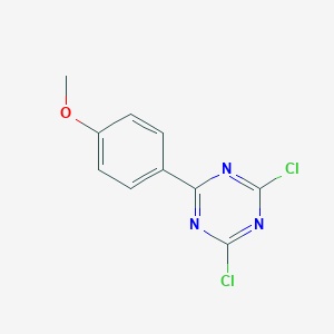 molecular formula C10H7Cl2N3O B052604 2,4-Dichloro-6-(4-methoxyphenyl)-1,3,5-triazine CAS No. 90723-86-7