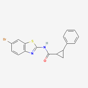 molecular formula C17H13BrN2OS B5260470 N~1~-(6-BROMO-1,3-BENZOTHIAZOL-2-YL)-2-PHENYL-1-CYCLOPROPANECARBOXAMIDE 
