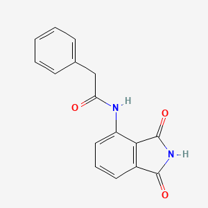 molecular formula C16H12N2O3 B5260564 N-(1,3-dioxo-2,3-dihydro-1H-isoindol-4-yl)-2-phenylacetamide 