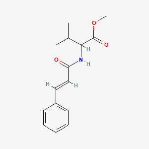 molecular formula C15H19NO3 B5260901 methyl 3-methyl-2-[[(E)-3-phenylprop-2-enoyl]amino]butanoate 