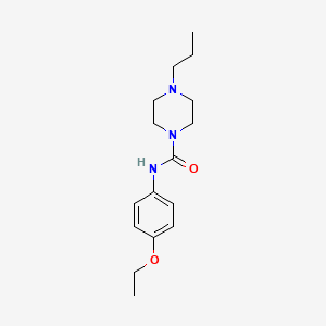 molecular formula C16H25N3O2 B5260943 N-(4-ethoxyphenyl)-4-propylpiperazine-1-carboxamide 