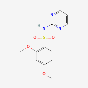 molecular formula C12H13N3O4S B5261237 2,4-DIMETHOXY-N-(2-PYRIMIDINYL)BENZENESULFONAMIDE 