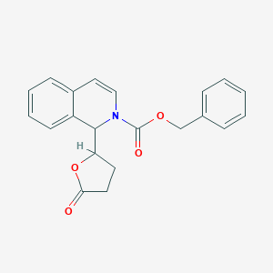 molecular formula C21H19NO4 B052616 1-(5-Oxo-tetrahydro-furan-2-yl)-1H-isoquinoline-2-carboxylic acid benzyl ester CAS No. 335158-33-3