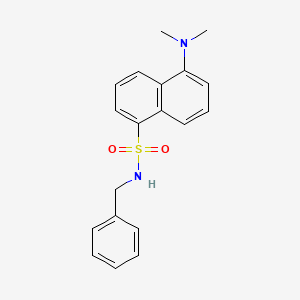 molecular formula C19H20N2O2S B5261683 N-benzyl-5-(dimethylamino)-1-naphthalenesulfonamide 