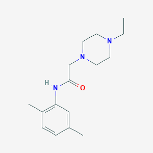 molecular formula C16H25N3O B5261912 N-(2,5-dimethylphenyl)-2-(4-ethylpiperazin-1-yl)acetamide 