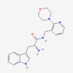 molecular formula C21H25N5O2 B5261957 N-[(2-morpholin-4-ylpyridin-3-yl)methyl]-D-tryptophanamide 