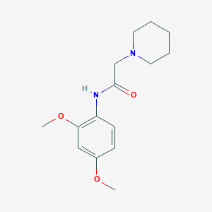 molecular formula C15H22N2O3 B5262031 N-(2,4-dimethoxyphenyl)-2-(1-piperidinyl)acetamide 