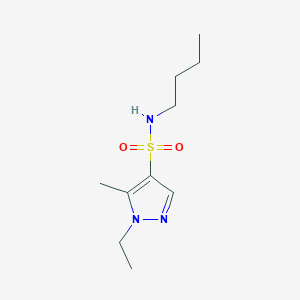 molecular formula C10H19N3O2S B5262062 N-butyl-1-ethyl-5-methyl-1H-pyrazole-4-sulfonamide 