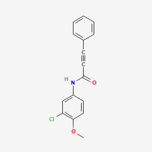 molecular formula C16H12ClNO2 B5262081 N-(3-chloro-4-methoxyphenyl)-3-phenyl-2-propynamide 