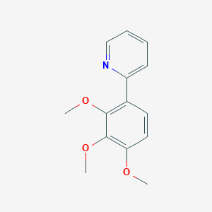 molecular formula C14H15NO3 B052623 2-(2,3,4-Trimethoxyphenyl)pyridine CAS No. 1243853-02-2