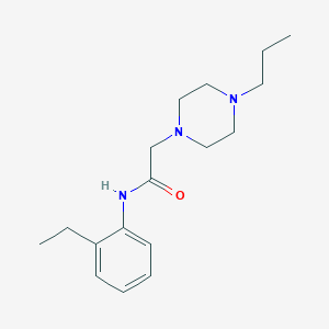 molecular formula C17H27N3O B5262687 N-(2-ethylphenyl)-2-(4-propylpiperazin-1-yl)acetamide 