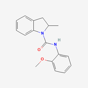 molecular formula C17H18N2O2 B5262936 N-(2-methoxyphenyl)-2-methyl-2,3-dihydro-1H-indole-1-carboxamide 