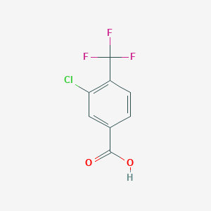 molecular formula C8H4ClF3O2 B052630 3-Chloro-4-(trifluoromethyl)benzoic acid CAS No. 115754-20-6