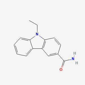 molecular formula C15H14N2O B5263059 9-Ethylcarbazole-3-carboxamide 