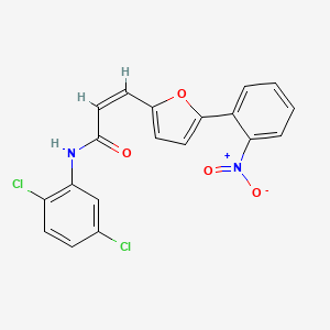 molecular formula C19H12Cl2N2O4 B5263150 N-(2,5-dichlorophenyl)-3-[5-(2-nitrophenyl)-2-furyl]acrylamide 