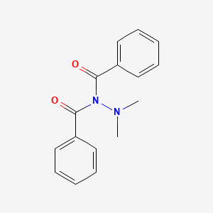 molecular formula C16H16N2O2 B5263297 Hydrazine, 1,1-dibenzoyl-2,2-dimethyl- 