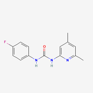 molecular formula C14H14FN3O B5263363 1-(4,6-Dimethylpyridin-2-yl)-3-(4-fluorophenyl)urea 