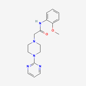 molecular formula C17H21N5O2 B5263428 N-(2-methoxyphenyl)-2-[4-(pyrimidin-2-yl)piperazin-1-yl]acetamide 