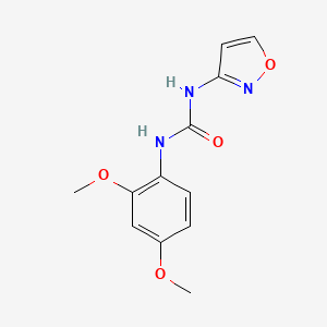 molecular formula C12H13N3O4 B5263549 N-(2,4-DIMETHOXYPHENYL)-N'-(3-ISOXAZOLYL)UREA 