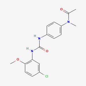 molecular formula C17H18ClN3O3 B5263598 N-(4-{[(5-chloro-2-methoxyphenyl)carbamoyl]amino}phenyl)-N-methylacetamide 
