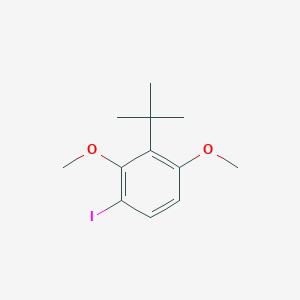 molecular formula C12H17IO2 B052637 3-Tert-butyl-1-iodo-2,4-dimethoxybenzene CAS No. 1243853-03-3