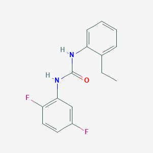 molecular formula C15H14F2N2O B5263780 N-(2,5-difluorophenyl)-N'-(2-ethylphenyl)urea 