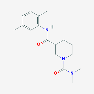 molecular formula C17H25N3O2 B5263863 N~3~-(2,5-dimethylphenyl)-N~1~,N~1~-dimethylpiperidine-1,3-dicarboxamide 