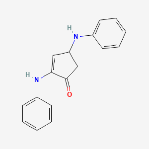molecular formula C17H16N2O B5263882 2,4-bis(phenylamino)cyclopent-2-en-1-one CAS No. 20121-78-2