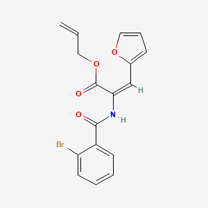 molecular formula C17H14BrNO4 B5263934 prop-2-enyl (E)-2-[(2-bromobenzoyl)amino]-3-(furan-2-yl)prop-2-enoate 